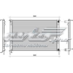 BM919 Magneti Marelli radiador de esfriamento de motor