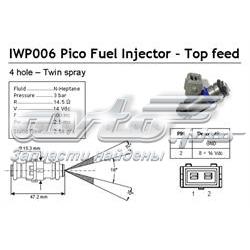 Injetor de injeção de combustível IWP006 Magneti Marelli