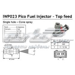 Injetor de injeção de combustível IWP023 Magneti Marelli