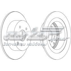 DDF1590 Ferodo disco do freio traseiro