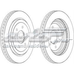 Передний тормозной диск Ferodo DDF1611