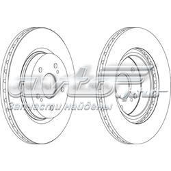 Передние тормозные диски DDF1635 Ferodo