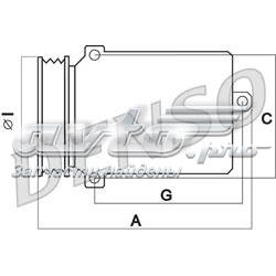 447190-7590 Denso compressor de aparelho de ar condicionado