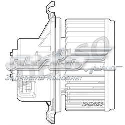 00006441Y1 Peugeot/Citroen motor de ventilador de forno (de aquecedor de salão)