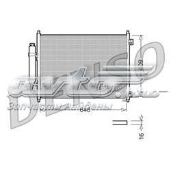 Радіатор системи охолодження кондиціонера DCN46001 DENSO