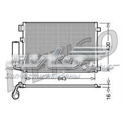 Радіатор кондиціонера DCN46002 DENSO