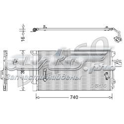 DCN02027 Denso radiador de aparelho de ar condicionado