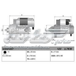 DSN1207 Denso Стартер автомобиля