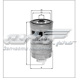 Фільтр тонкого очищення палива KC69 MAHLE