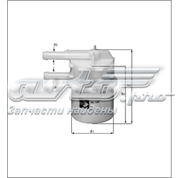 Фільтр паливний KL124 MAHLE