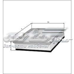 Автомобільний фільтр повітря LX1604 MAHLE