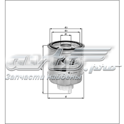 Фільтр тонкого очищення палива KC214 MAHLE