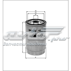 Фільтр-відстійник палива грубої очистки KC631D MAHLE