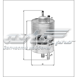 Фільтр-відстійник палива грубої очистки KL149 MAHLE