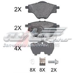 1609000980 Peugeot/Citroen sapatas do freio traseiras de disco