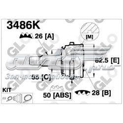 3486K GLO junta homocinética externa dianteira