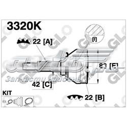 3320K GLO junta homocinética externa dianteira