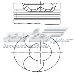 Поршня на 1 циліндр, STD 2095900 MAHLE