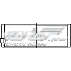 Folhas inseridas principais de cambota, kit, padrão (STD) para Peugeot 405 (15B)