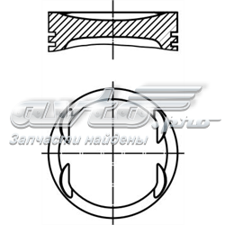 Поршень з пальцем без кілець, 4-й ремонт (+1,00) 0116902 MAHLE