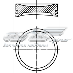 Поршень в комплекте на 1 цилиндр, 2-й ремонт (+0,50) A1030308918 Mercedes
