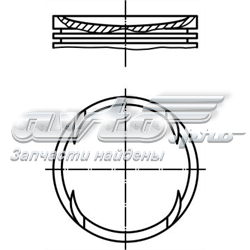 Поршень в комплекте на 1 цилиндр, 2-й ремонт (+0,50) 0635501 Mahle Original