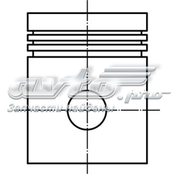 021 03 00 Knecht-Mahle pistão do kit para 1 cilindro, std