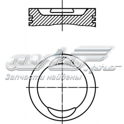Поршня, 2-й ремонт (+0,50) 0297302 MAHLE