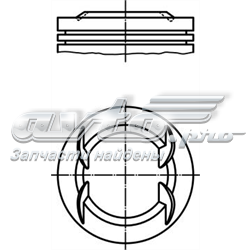 0122200 Mahle Original pistão do kit para 1 cilindro, std