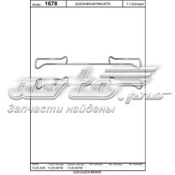 1678 Quick Brake kit de molas de fixação de sapatas de disco dianteiras