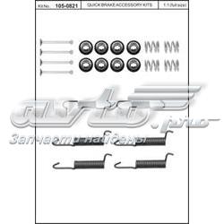 105-0821 Quick Brake kit de montagem das sapatas traseiras de tambor
