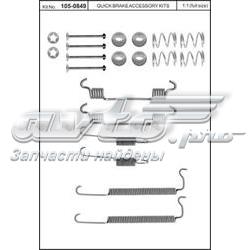 105-0849 Quick Brake kit de montagem das sapatas traseiras de tambor