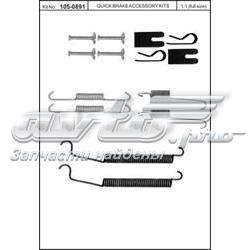 105-0891 Quick Brake kit de montagem das sapatas traseiras de tambor