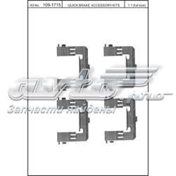 1091715 Quick Brake kit de molas de fixação de sapatas de disco dianteiras