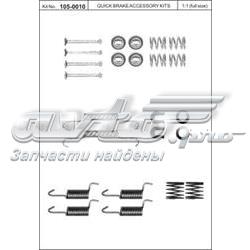 105-0010 Quick Brake kit de montagem das sapatas traseiras de tambor