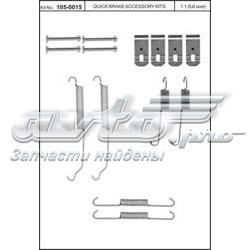 Kit de montagem das sapatas traseiras de tambor 1050015 Quick Brake