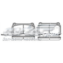 D4M606HS0A Nissan sapatas do freio traseiras de disco