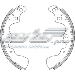 Задние барабанные колодки 5321086000 Suzuki