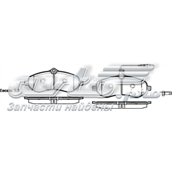 Передние тормозные колодки 2129201 Road House