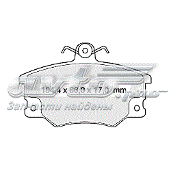 Передние тормозные колодки D373E Dafmi