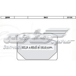 Передние тормозные колодки D656E Dafmi