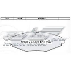 Передние тормозные колодки D132E Dafmi