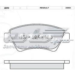 Sapatas do freio dianteiras de disco Renault Scenic 2 JM0, JM1