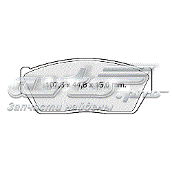 D421E Dafmi передние тормозные колодки