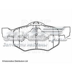 ADM54273 Blue Print sapatas do freio dianteiras de disco