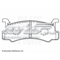 ADM54247 Blue Print sapatas do freio traseiras de disco