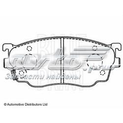 ADM54255 Blue Print sapatas do freio dianteiras de disco