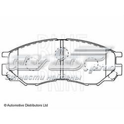 Передние тормозные колодки ADC44257 Blue Print