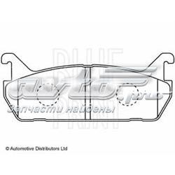 ADM54269 Blue Print sapatas do freio traseiras de disco