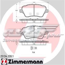 251341701 Zimmermann sapatas do freio dianteiras de disco